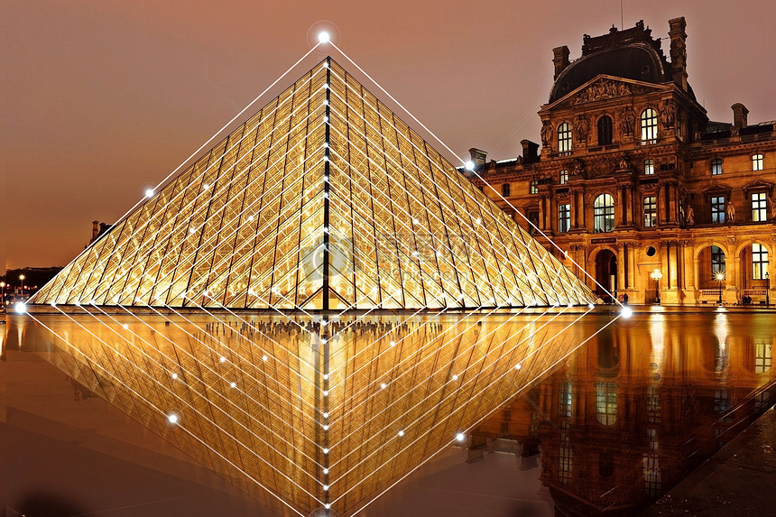 科技城市菱形建筑 現(xiàn)代都市的天際線藝術(shù)